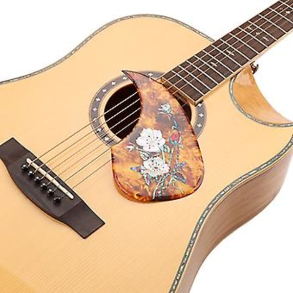 Akustisk Gitar Plekterbrett Selvklebende Anti-Ripe Klistremerke Skallbeskyttelsesplate