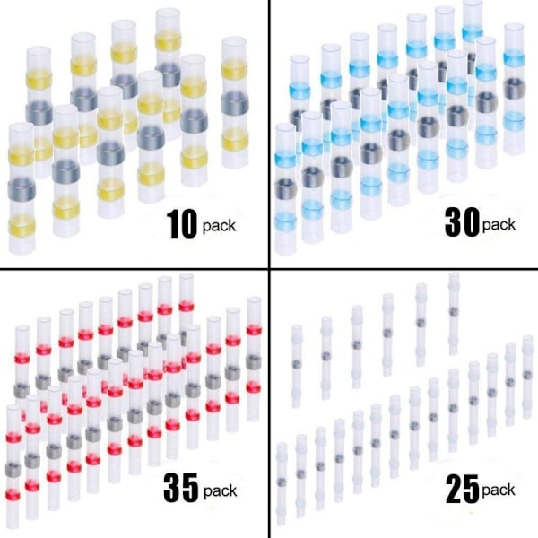 100 st lödkontakter Krympslangskarv Skarvhylsa Kabelkontakt - RWDIY ›Strömförsörjning› Terminaler & Kits
