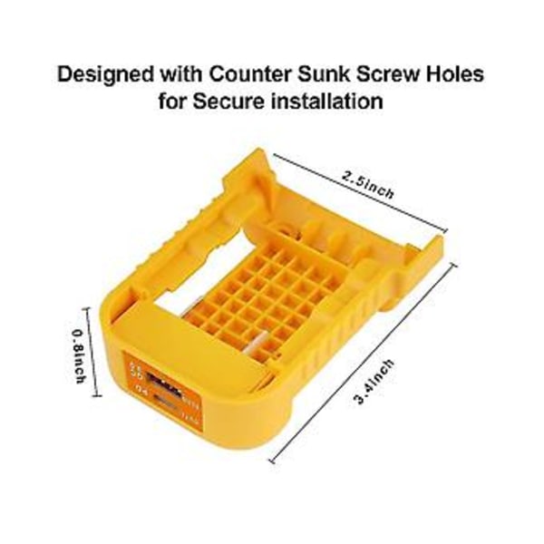 USB-laddaradapter för 20V-batteri 2 USB-hållare med Typ-C snabbladdning