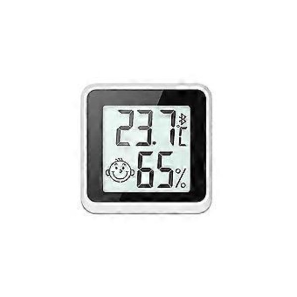 Bluetooth-kompatibel Termometer LCD Digital Temperatur Sensor Fuktighetsmätare Inomhus Hygrometer Me