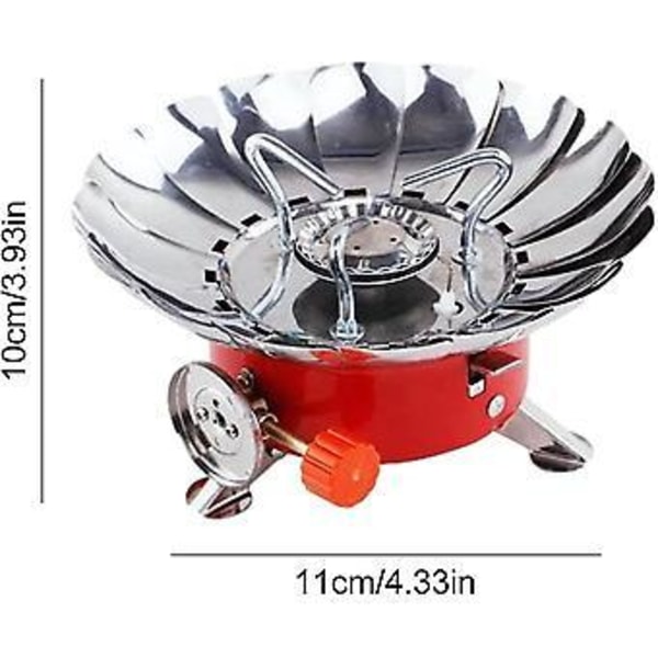 Camping Stove Bærbar Ryggsekk Komfyr, Vindtett Gasskomfyr Brenner Med Piezo-tenning Og Justerbar Ventil, Lettvekt For Utendørs Vandring C (d-4-)