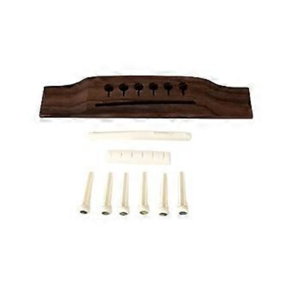 Gitarr Stall Pins Sadel Översadel för Folk 6-strängad Gitarr Ersättningsdel