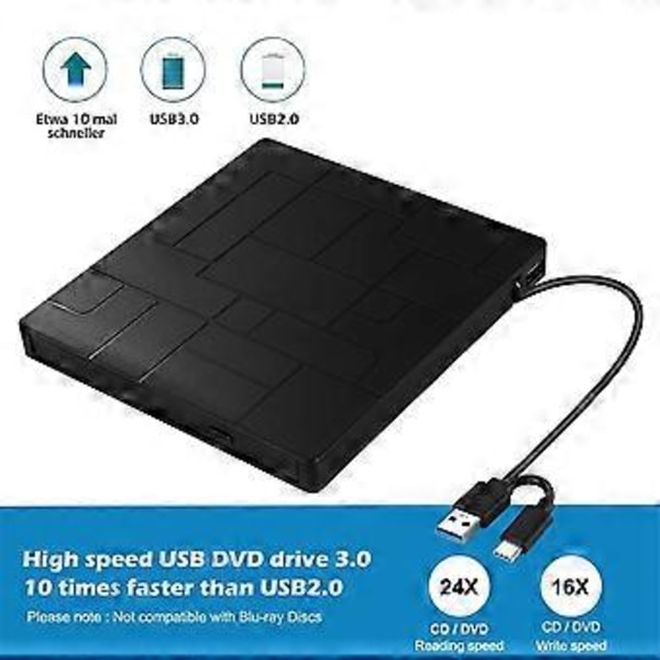 Poltin Monitoiminen Optinen Asema 7 in 1 CD CD DVD Tietokone USB Mobiili Ulkoinen Kannettava Hyöty Optiset Asemat