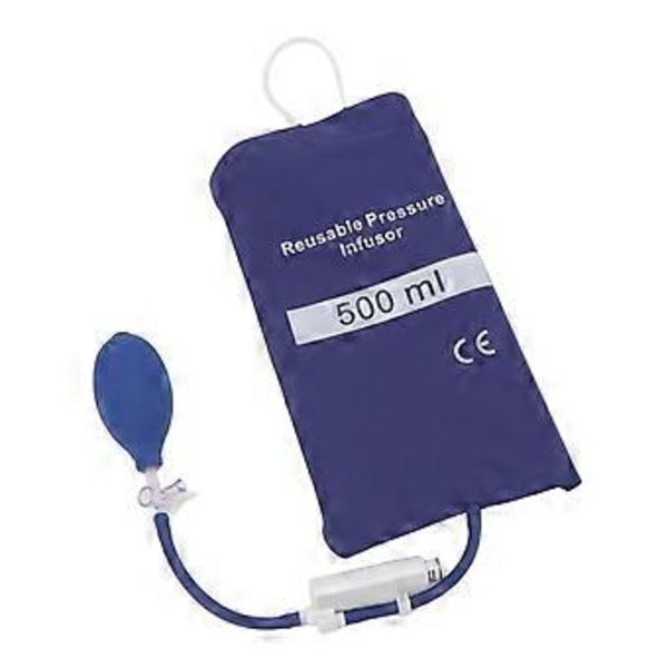 Tryckinfusionspåse TPU Lufttät Läckagefri 500ml med Tryckdisplaykolumn för Vård
