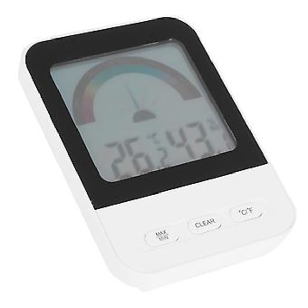Digital Elektronisk Termometer Hygrometer med LCD Bakgrundsbelysning för Inomhusväxthus