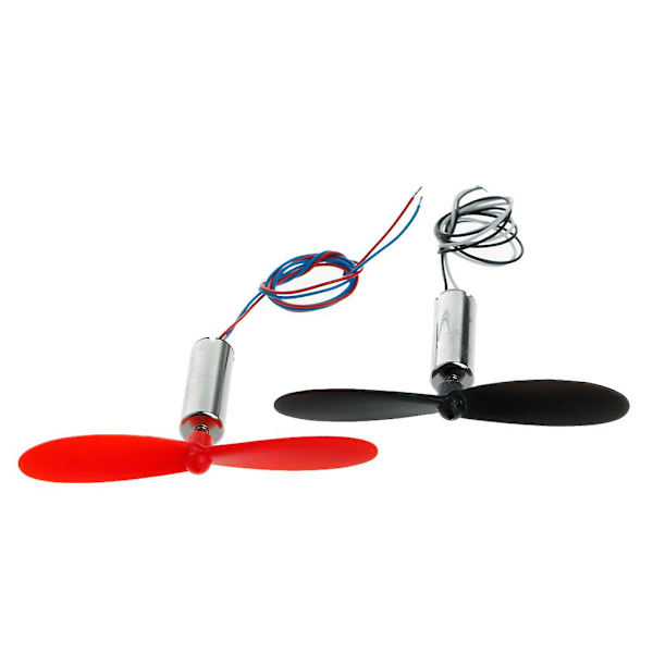 1 par til DC 3.7V 720 Mini Model Helikopter Coreless Motor Propeller Stor Torq