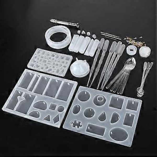 Kristall Epoxiform Kit - Silikon Gjutformar för DIY Halsband och Hängsmycket Tillverkning