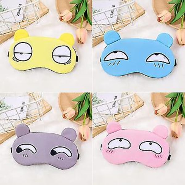4-pack Sovmasker Söta Sovbindlar Sovskärm Skydd Vila Ögonlapp Bindel Skydd Rese Sovmask För Ögonmask Dagdröm Sovmask