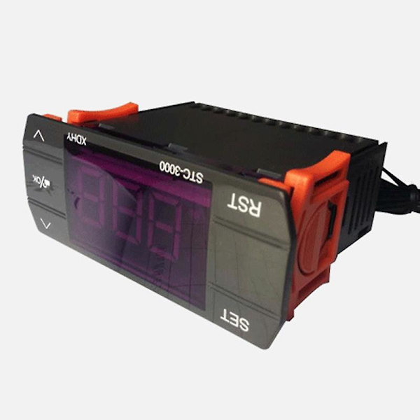 Stc-3000 110v-220v 30a Tryck Digital Temperaturregulator Termostat Med Sensor Styrverktyg