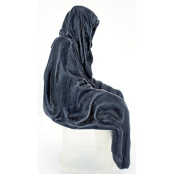 Gotisk indretning hylde siddende statue, 8 tommer, Greystone