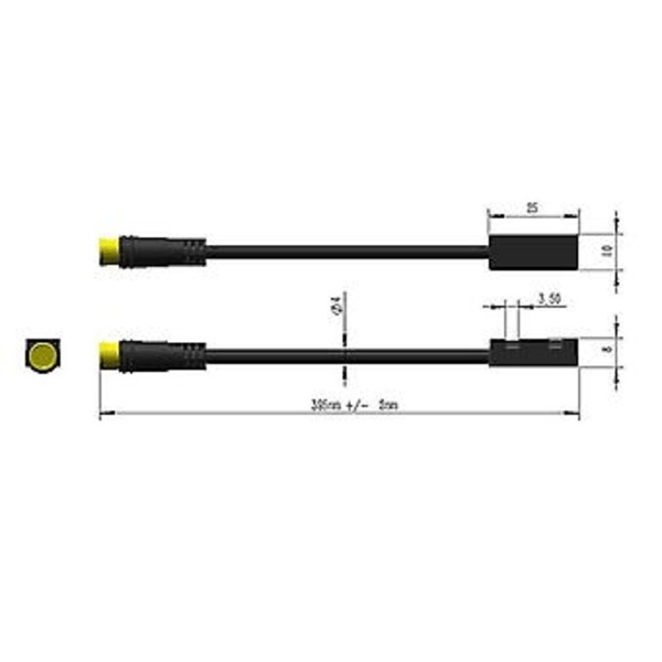 2st Elektrisk Cykel Hydraulisk Bromssensor För Bbs01 Bbs02 Bbs01b Bbs02b Mittmotor Avstängningsbroms