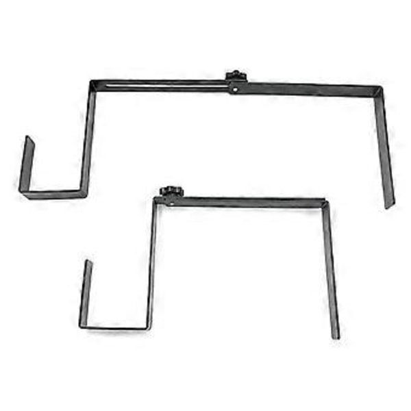 Kranshenger for gravstein, justerbar lengde, kransholder for gravlund, gravsteinskrok, gravsteinstativ, svart