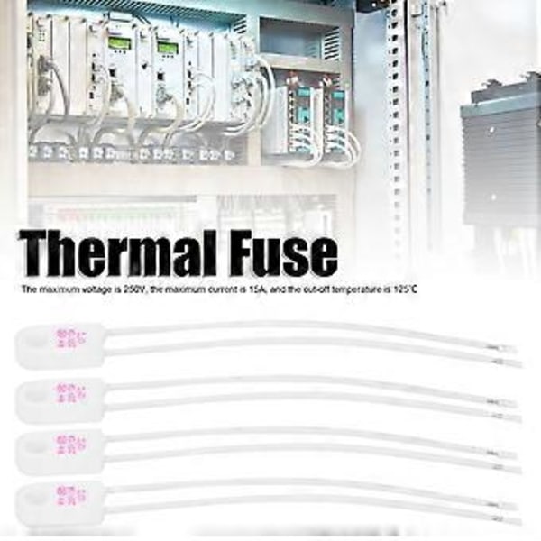 4 stk. Keramisk Termosikring Firkantet Temperatur Beskyttelse Elektrisk Kredsløb Tilbehør