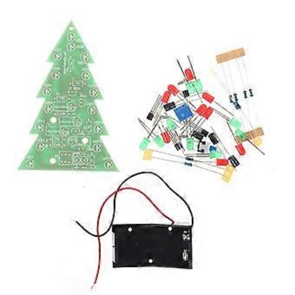Julgranar LED Blinkande Ljus DIY Kit Röd Grön Blinkande Kretskort LED Het