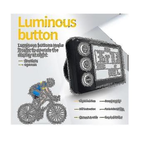 24v 36v 48v 60v Vattentät LCD-display S866 Kontrollerpanel Instrumentbräda Elcykeldisplay För El
