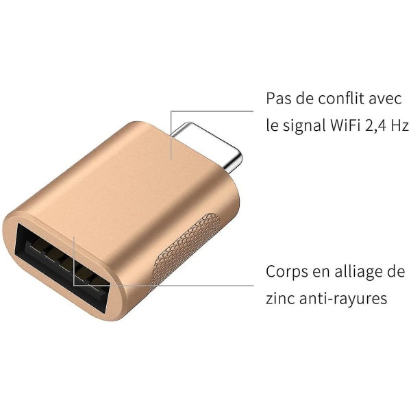 Type-c til usb3.0 hunnadapter usb til usb-c mobiltelefonadapter dataadapter