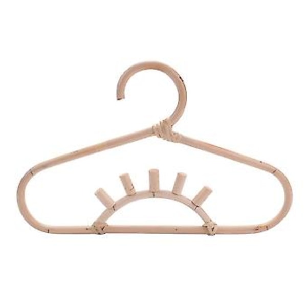 Klädhängare i rotting Barnkläder Organizer Rack Barnhängare Barnrum Dekoration Hängare För