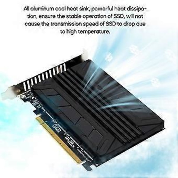 M2 SSD till PCIE Adapterkort PCIEX16 NVME M2 M-KEY SSD RAID Moderkort PCI-E