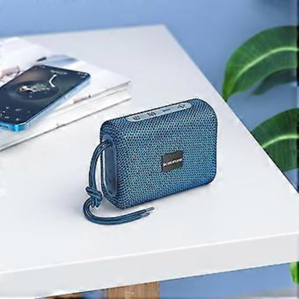 Bærbar Bluetooth Høyttaler Trådløs Høyttaler -TWS Mini Bluetooth Høyttaler Mini Bærbar Høyttaler-Blå -shznv