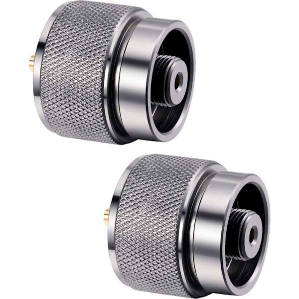 Delar Campingspis Adapter 1 lb Propangas Liten Tank Inlopp Utlopp Yttre Cylinder LPG Kan Adapter