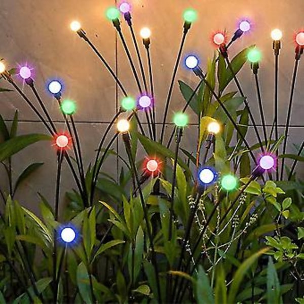 2 kpl LED aurinko S nurmikko- ja maadoituspistoke S En Rot Outdoor Ing