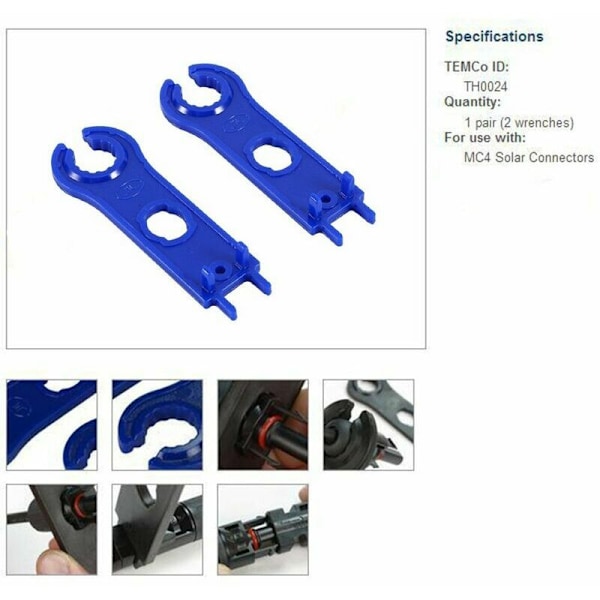 HYY AR 6 par MC4 hann/hunn dobbel ring vanntett solcellepanel-kontakter