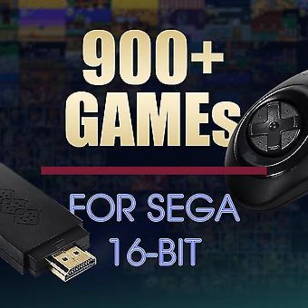 16-bit Trådløs Spillekonsol Til Game Stick -kompatibel 900+ spil Til Mini/ Drev
