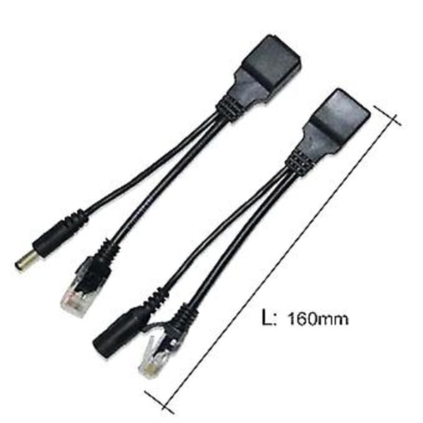 Poe Nettverk Strømforsyning Adapter Kabel Poe Splitter Poe Kombiner Strømforsyningskabel Poe Strømforsyning