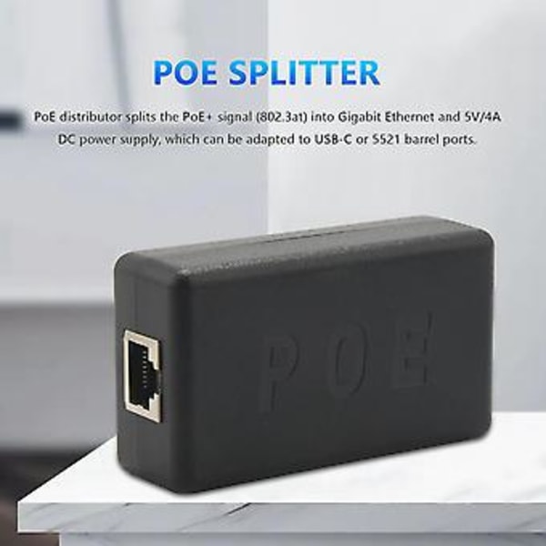 Poe Splitter 5v 4a Til Jetson, Til Rasp Pi 4 Og - Aktiv Poe+ Til El Eller Gig