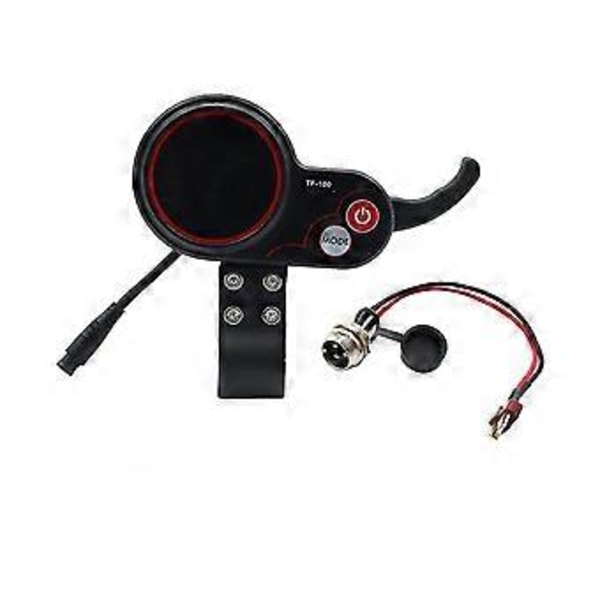 Tf-100 Display Dashboard+t-typ Kabel Scooter 5pin Skateboard Hastighetsmätare För Elektrisk Scooterdel