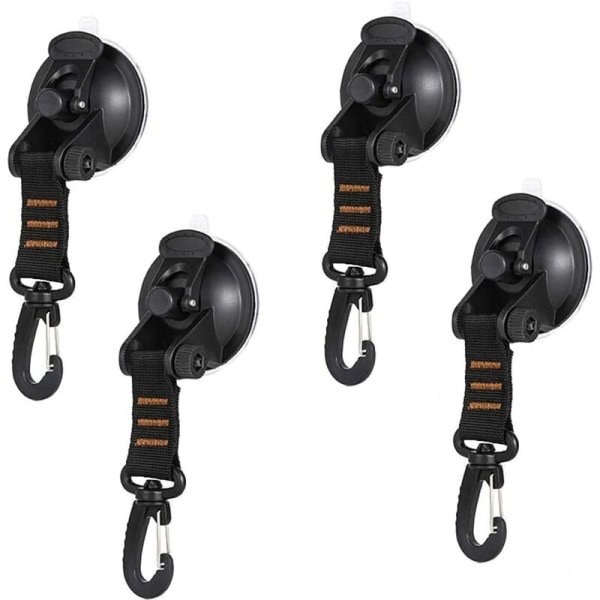 4pcs Suction Cup Anchor, Anchor Suction Cups, Heavy Duty Suction Cup Anchor with Lashing Hook Attachment, Suction Cup Awning Suction Cup Fixing Hook