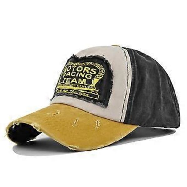Baseballkasket med graffitiprint MOTORS printet kasket patch stof baseballkasket farvematchende kasket CP864