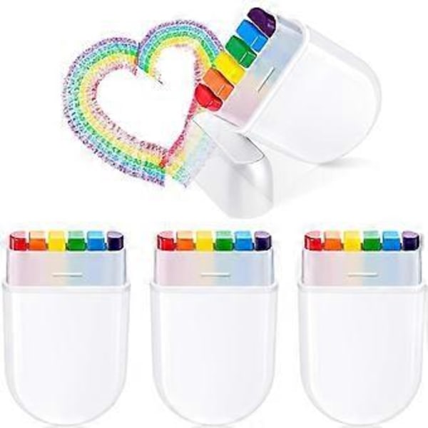 Regnbue Ansiktsmaling Pride Ansikt Kroppsmaling Kit Regnbue Sminkestift for Feiringer Cosplay Bursdag Sminkeutstyr B