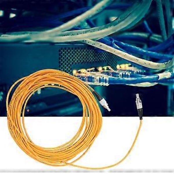 10m FC/UPC - FC/UPC Yksimuotoinen valokuituhyppyjohto, keltainen