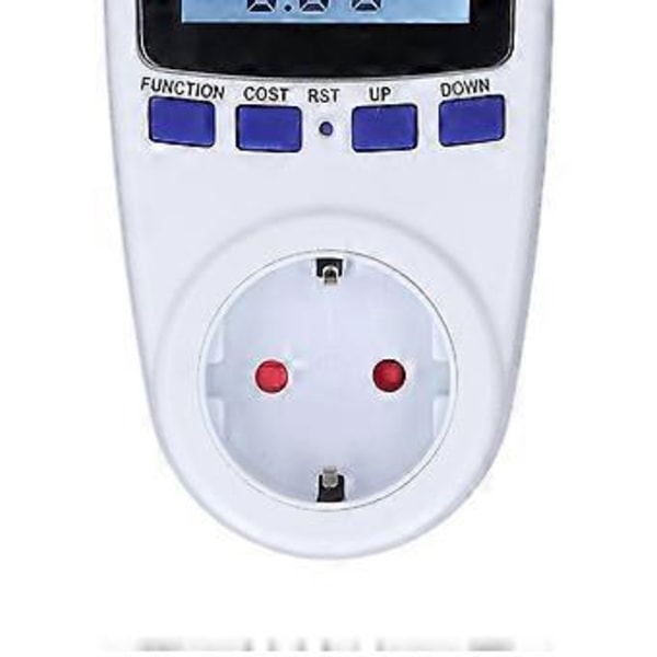 Wattmätare Multifunktionell Ampere Kilowattmätare Bakgrundsbelyst Display Elförbrukning Övervakning