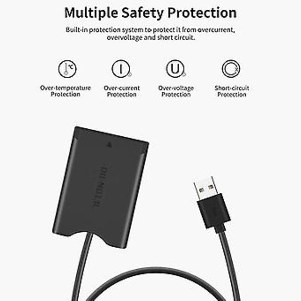 -13l Dummy-akku USB-A-adapterilla DC-kytkin G7x2 G7x3 G5x2 G9x2 G1x3 G5x G9x Sx620 Sx720 S -malleille