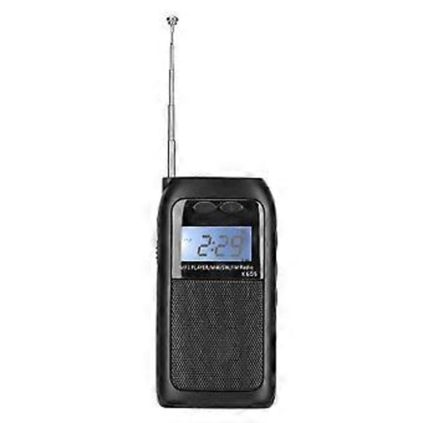 Digitaalinen radio monitoimi FM MW SW täysi taajuus tukee MP3-toistoa taskuradio lenkkeilyyn ja kuntosalille