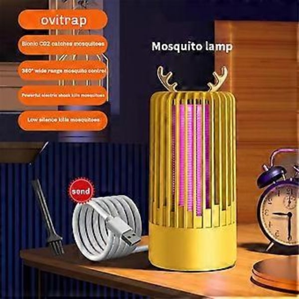 Inomhus Insektsdödare med Lampa, Upplyst Myggfångarlampa, USB-kabel Plug-in Elektrisk Insektfångare Myggor B