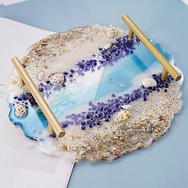 DIY Krystal Epoxy Form Kompot Swing Bord Rundt Brik Silikone