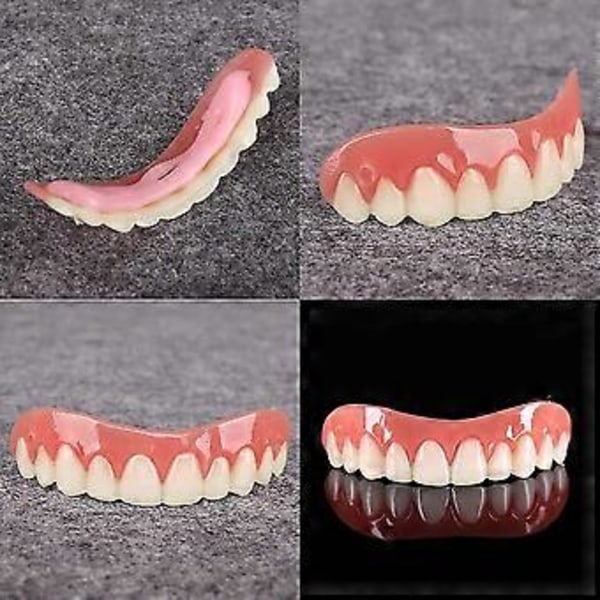 Midlertidige proteser Hurtig tandprotese Top Perfekt Smil Facader, Reparer din tand hurtigt, Få dig til at smile selvsikkert