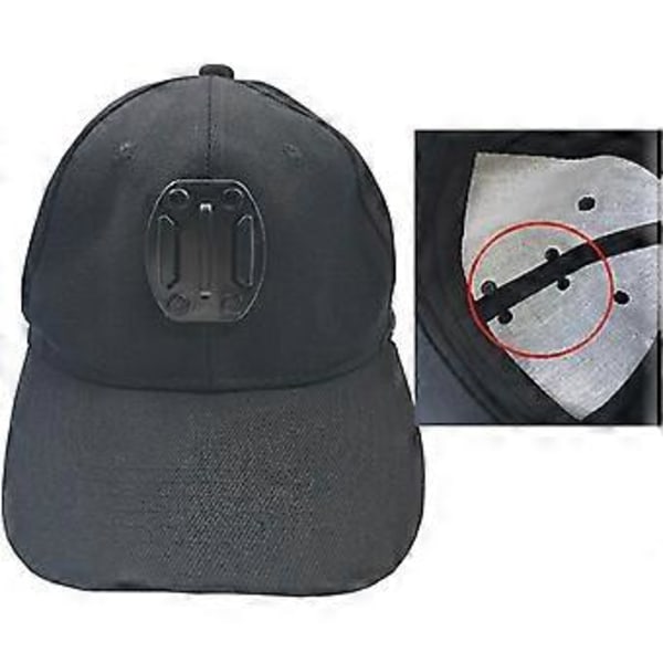 Basebollkeps med fäste för actionkamera
