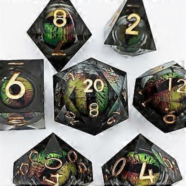 7 st/set Svampfest Bordsrollspel Tärningar, Coola Spel DND Tärningsset D D Familj Bordsspel Tärningar