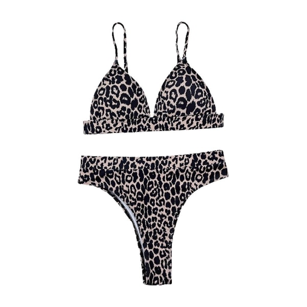 Summer Beach Badedragt Badedragt Dame Badedragt Leopard Bikini Split Badedragt S