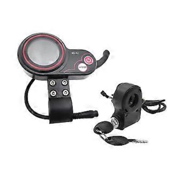 Qs-s4 72v Peukalokaasu LCD-näyttömittari + Lgnition-lukitusavain vain Zero 11x sähköpotkulaudalle 6pi