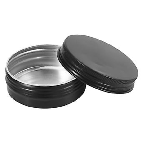 Plåtburkar - 24-pack 2oz / 60g Rund Metallbehållare Skruvlock Burkar Behållare
