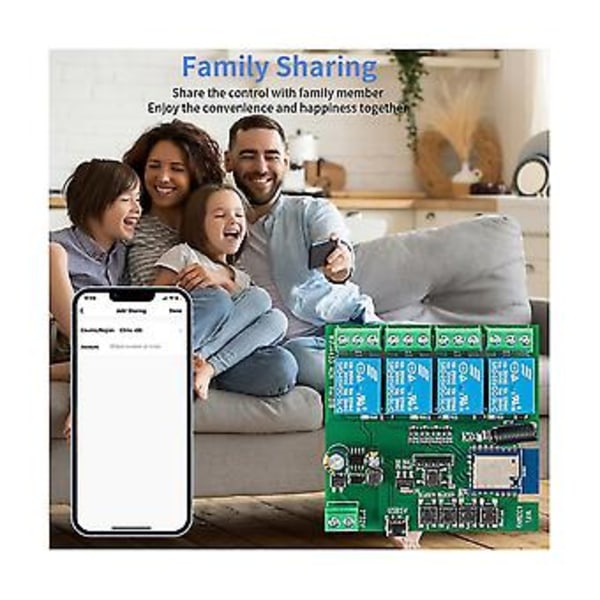 4-kanals Tuya Wifi S Diy R 7-32v Usb 5v 2.4g Wifi Hemautomatiseringsmodul För If
