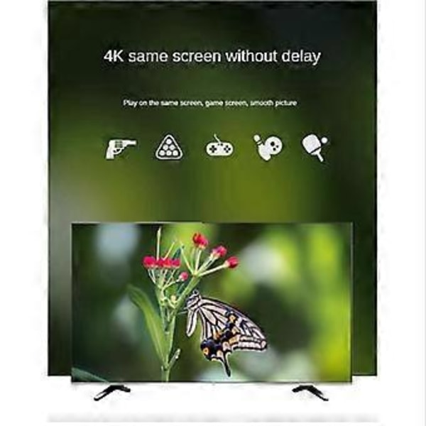 2 in 1 USB C 3.1 Type-C -yhteensopiva 4K 30Hz -sovitinkaapeli USB-virralla puhelimen liittämiseksi projektoriin tai televisioon