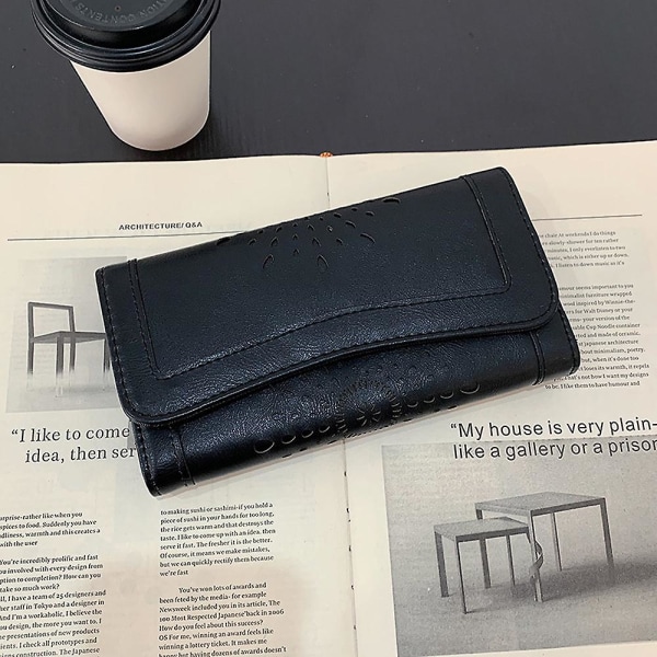 Retro Tre-Fold Hullet Kortpakke Studenterpung Klips Style4
