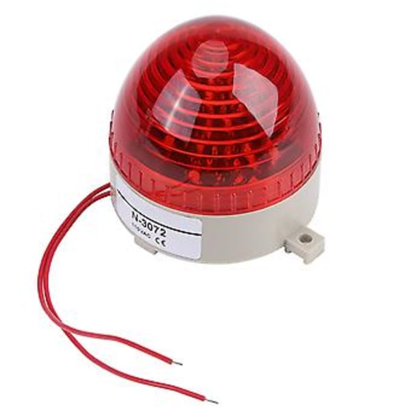 1 stk. Rød LED Flash Advarselslys Nødlys til Køretøj Brandbekæmpelses Beacon Lampe 110V
