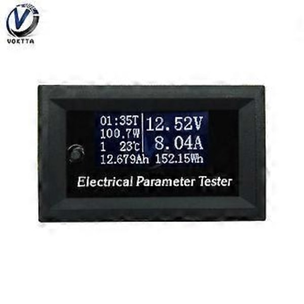 100V 10A 7-i-1 Tre Digital Multifunktionell Elektrisk Parametermätare Spänning Ampere Ström Effekt Energi Kapacitans Testare